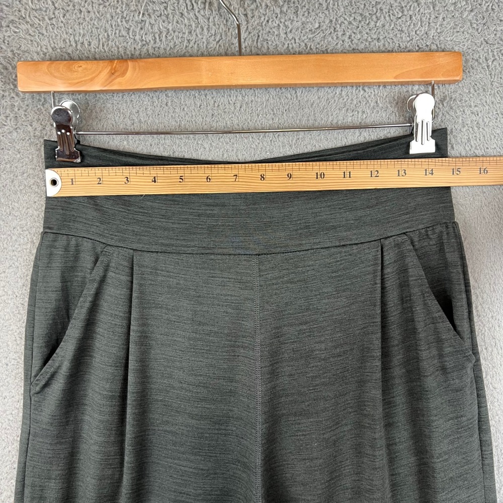 Vuori Lux Jogger Pants Charcoal Heather Gray High Rise Pleated Tapered Women M - Picture 6 of 10